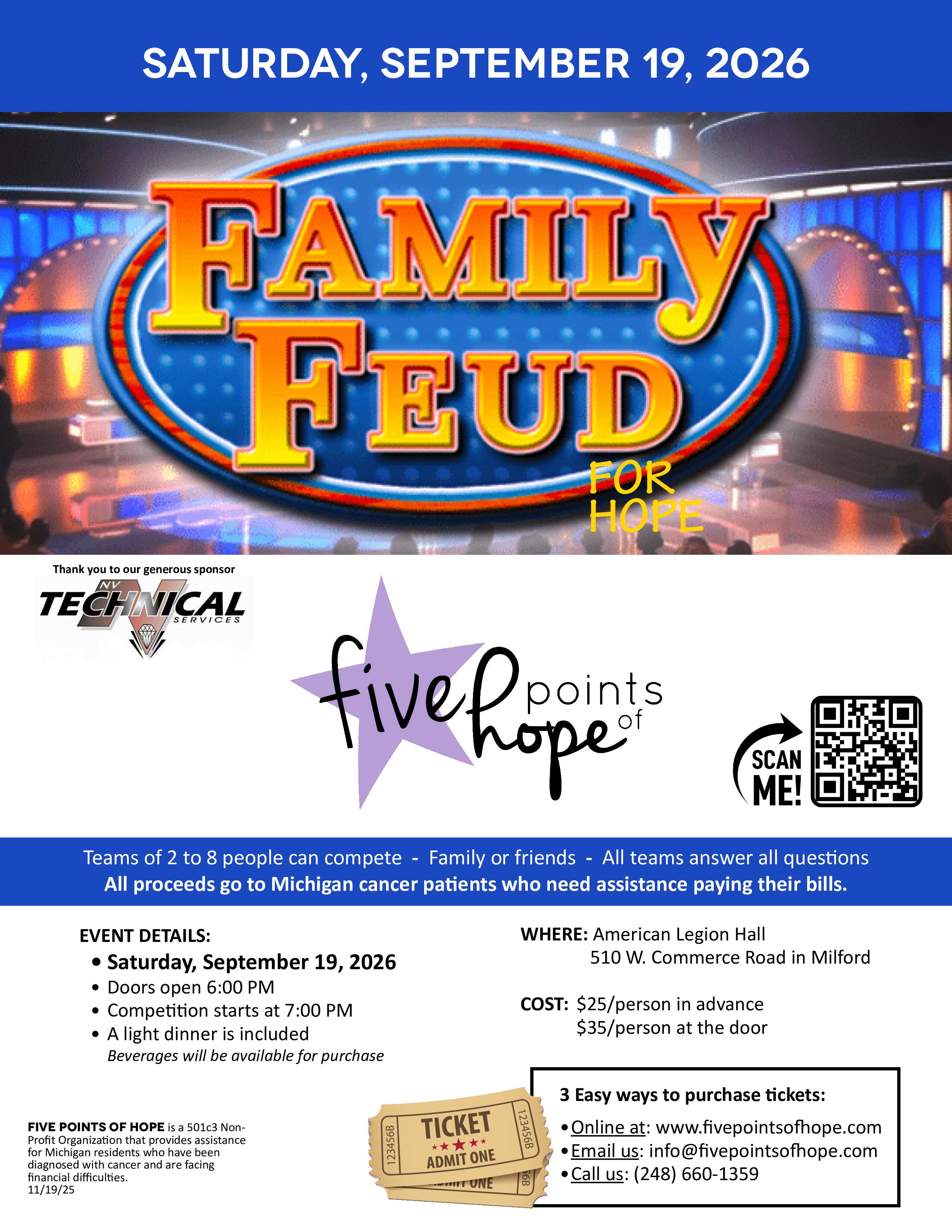 Family Feud FPOH 2026 Handbill